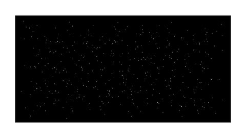 Optical starry sky - set of 400 fibers, area 3x1,5m